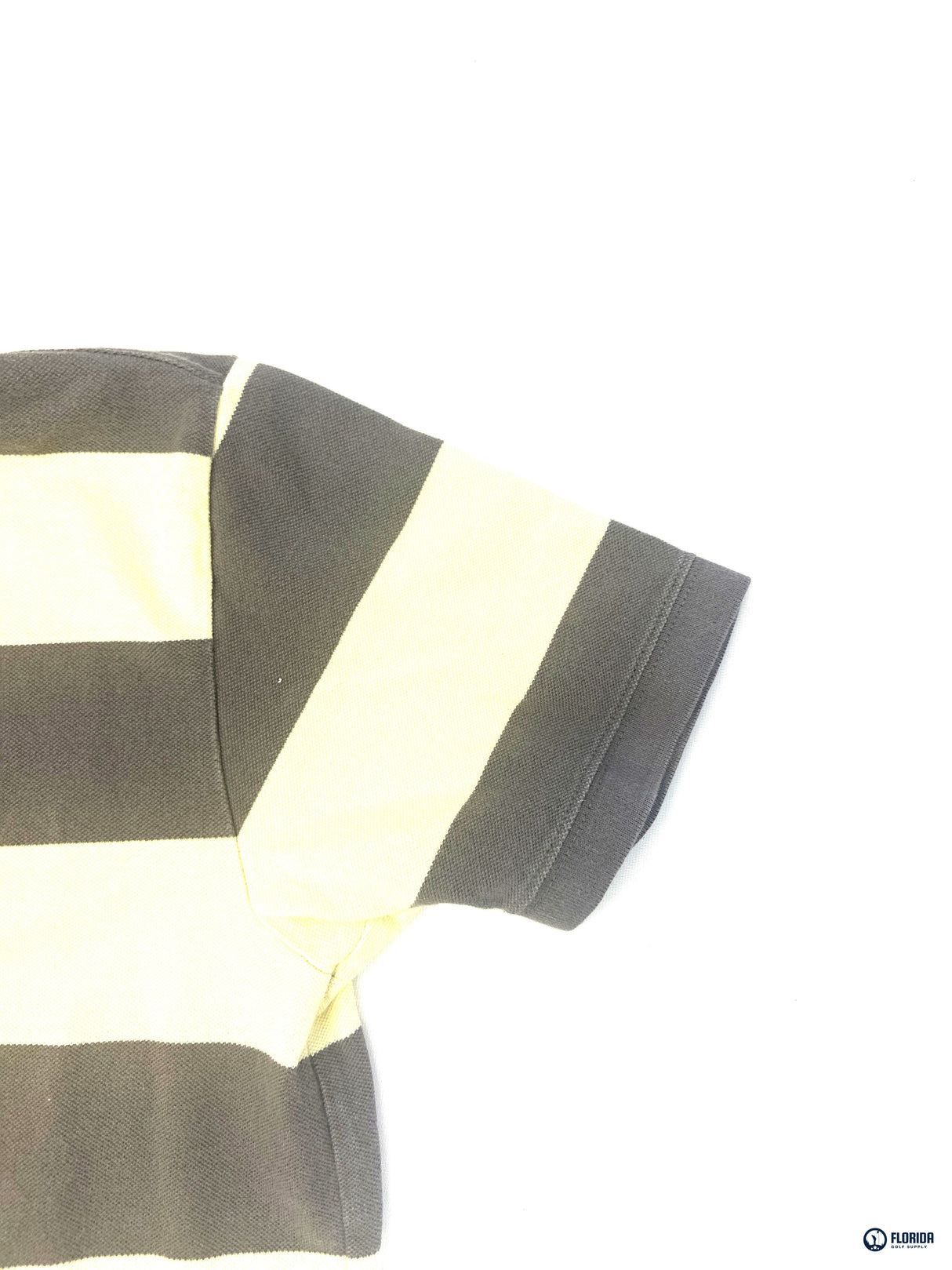 Gap Men's Classic Fit Polo Shirt Gray Yellow Striped Size M