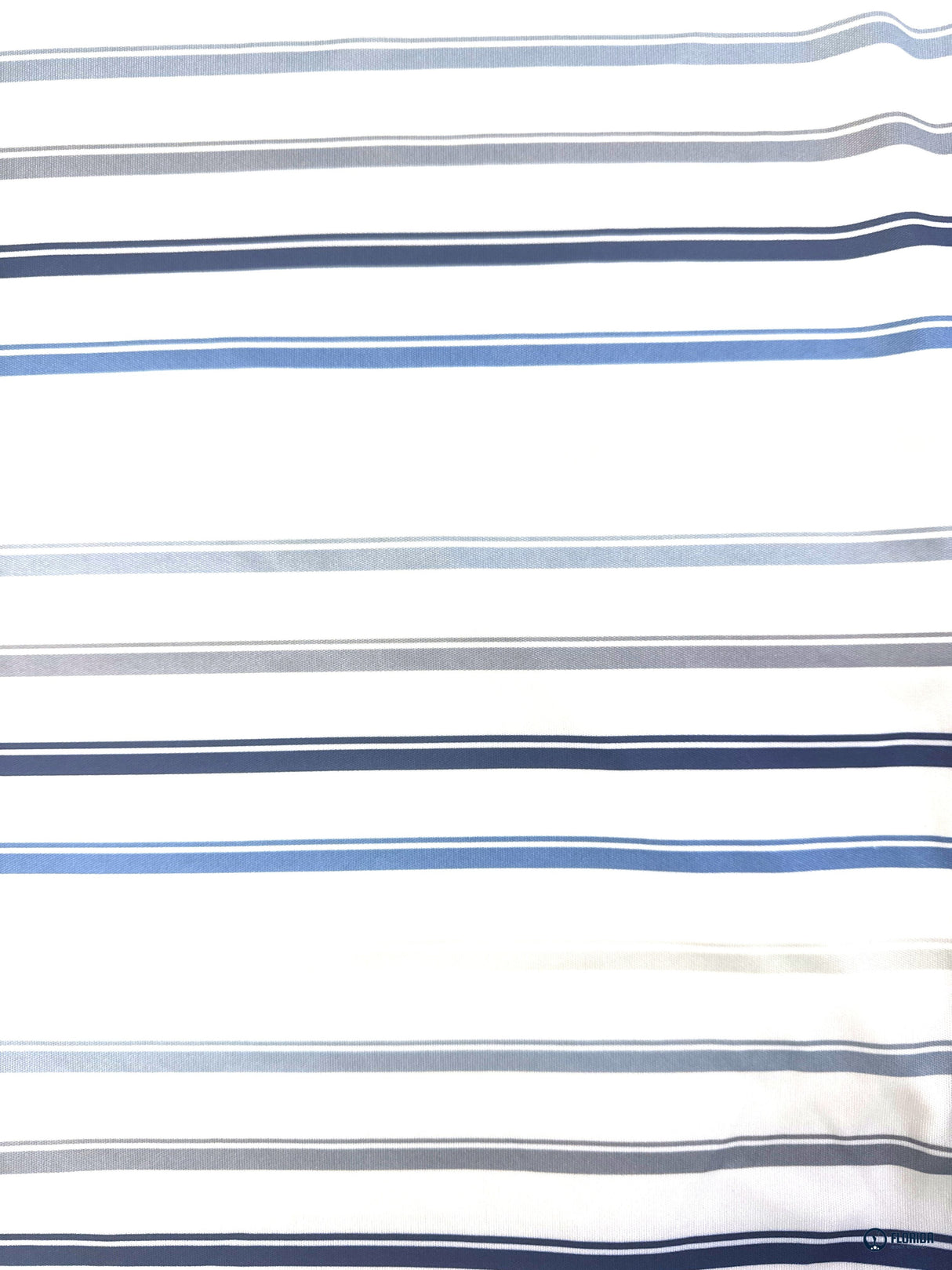 PGA Tour Men's Golf Polo Shirt White Blue Gray Striped Athletic Fit Sz L