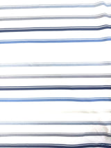 PGA Tour Men's Golf Polo Shirt White Blue Gray Striped Athletic Fit Sz L