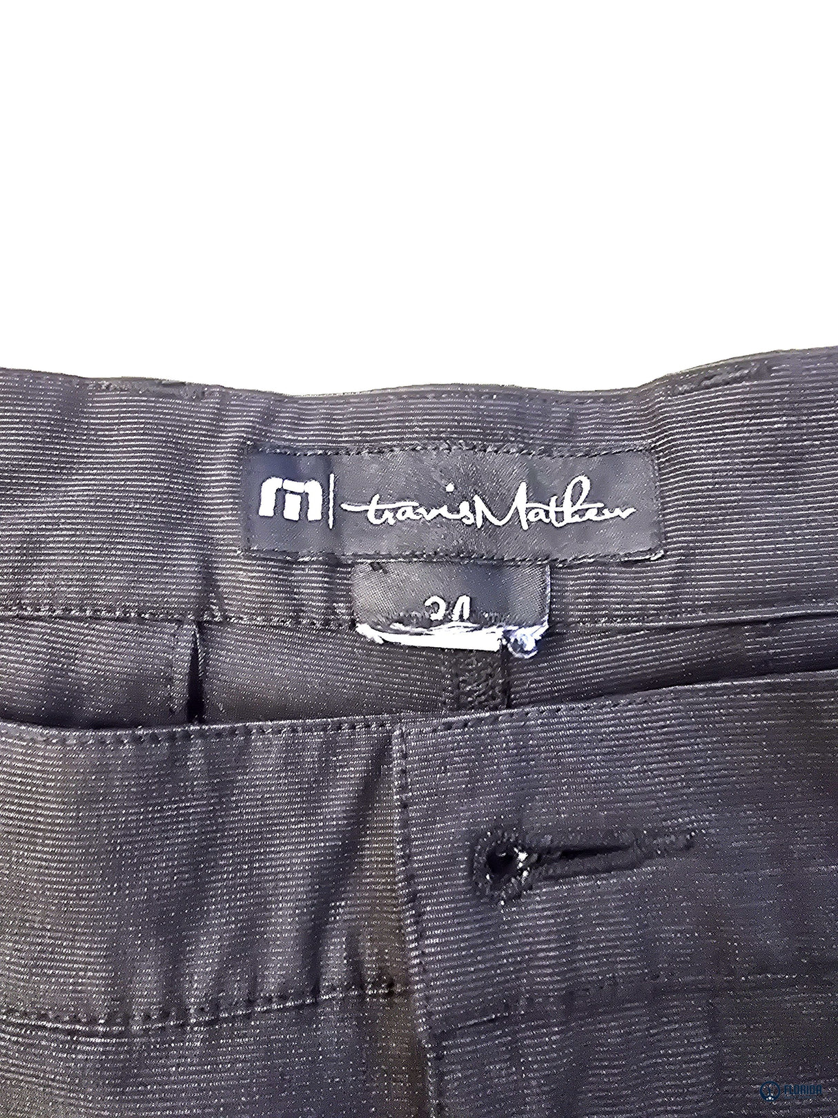 Travis Matthew Men's Black Performance Golf Shorts Flat Front Sz 34